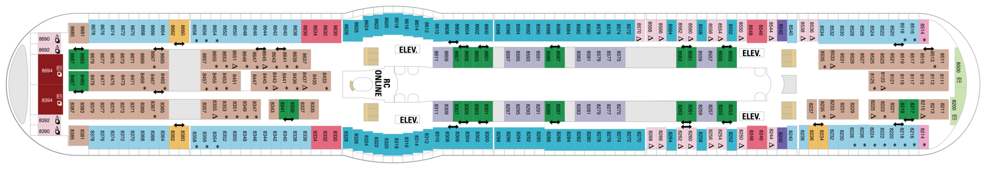 Deck 8 plan